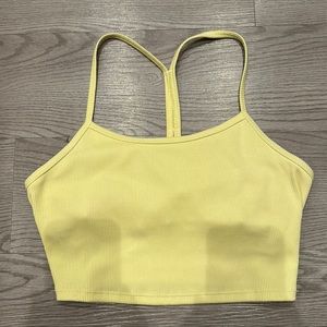 Alosoft ribbed crop calm tank size small